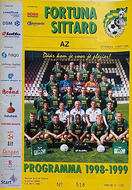 AZ Programma 12-sep-1998 Fortuna Sittard uit